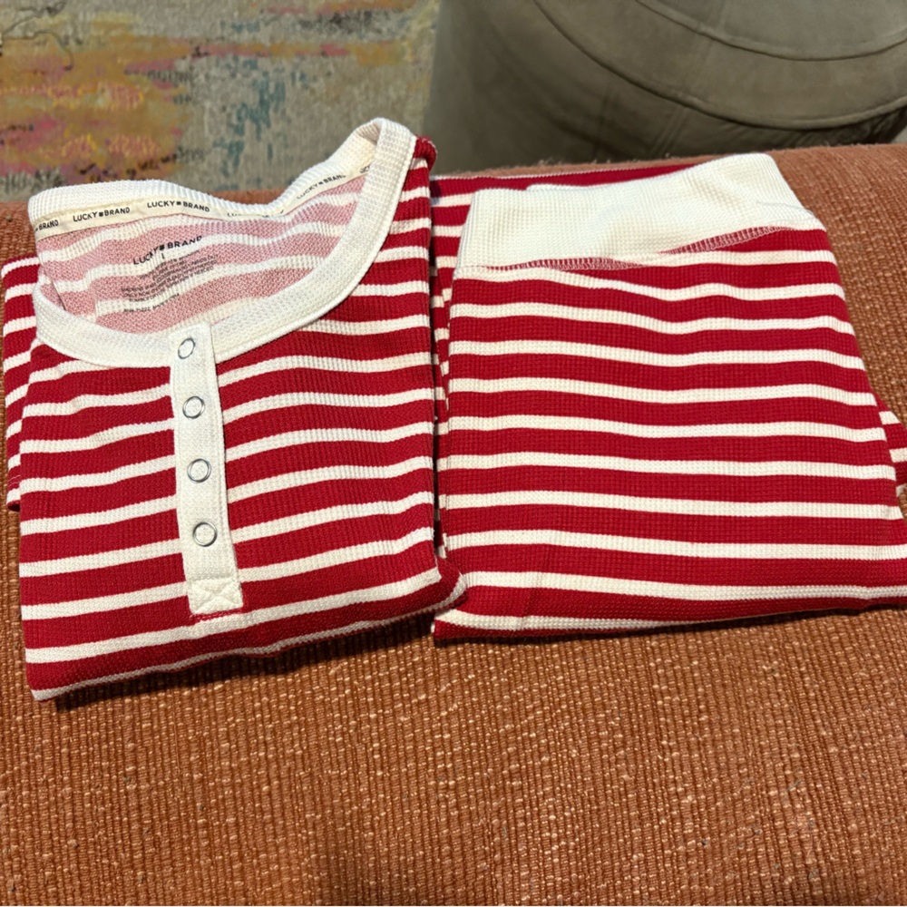 Lucky Brand Christmas pajamas.